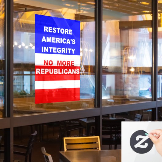Herstel raamsticker (Restaurant Raam)