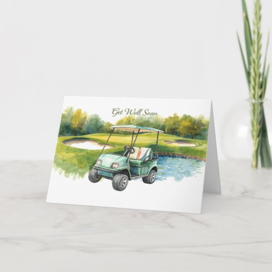 Herstel snel met Golfkar op het groen Kaart (Voorkant)