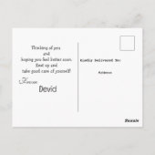 Herstel snel met kleuren briefkaart (Achterkant)