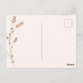 Herstel Snel Minimaal Bloemstuk Postkaart (Achterkant)