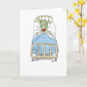 Herstel Snel Zieke Hond Wenskaart Kaart (Gele Bloem)