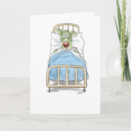 Herstel Snel Zieke Hond Wenskaart Kaart