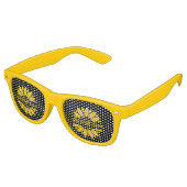 Herstel Snel Zonnebloem Feest Retro Zonnebril (Gekanteld)