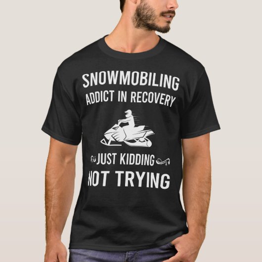 Herstel Snowmobiling Snowmobile T-shirt (Voorkant)