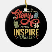 Herstel Sober Uw verhaal zal alcoholisme stimulere Keramisch Ornament (Voorkant)