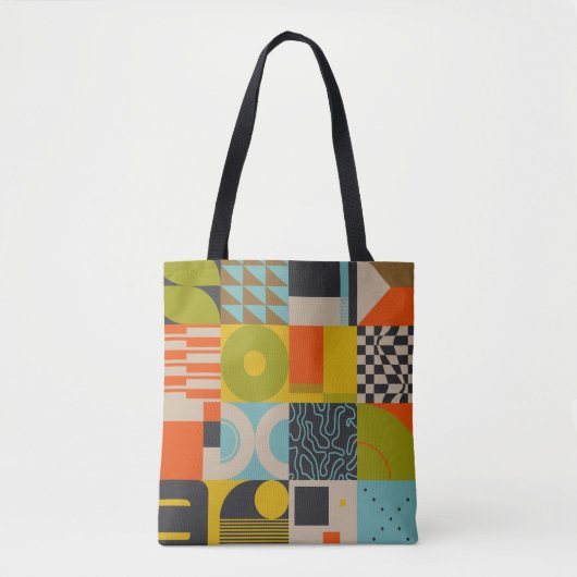 Herstel toekomstig geïnspireerd kunstwerk van abst tote bag (Voorkant)
