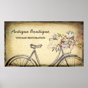 herstel van Antiek winkels (Floral Bicycle) Poster