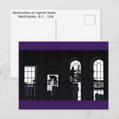 Herstel van Capitol Dome, Washington D.C., Verenig Briefkaart (Voorkant / Achterkant)