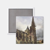 Herstel van de Abbey Church of St. Denis in 1833 Magneet (Voorkant / Achterkant)
