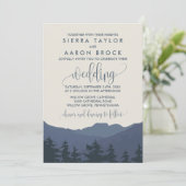 Herstel van de bergenbruiloft kaart (Staand voorkant)