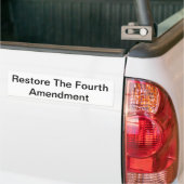 Herstel van de Bumpersticker van het vierde amende (Op Truck)