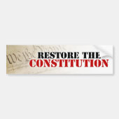 Herstel van de grondwet bumpersticker (Voorkant)