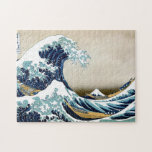 Herstel van de Grote Golf van Kanagawa door Hokusa Legpuzzel<br><div class="desc">De Grote Golf van Kanagawa (神 奈 裏 Kanagawa-oki nami ura?, "Onder een golf van Kanagawa"), ook wel bekend als de Grote Golf of gewoon de Golf, is een houtafdruk van de Japanse ukiyo-e kunstenaar Hokusai. Het werd ergens tussen 1829 en 1833[1] in de late Edo-periode gepubliceerd als eerste drukwerk...</div>