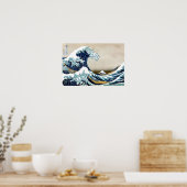 Herstel van de Grote Golf van Kanagawa door Hokusa Poster (Keuken)