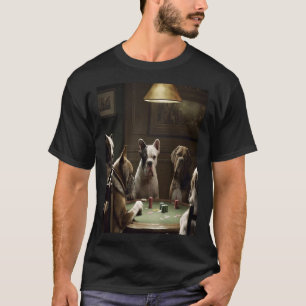 Herstel van de klassieke Dogs-poker T-shirt