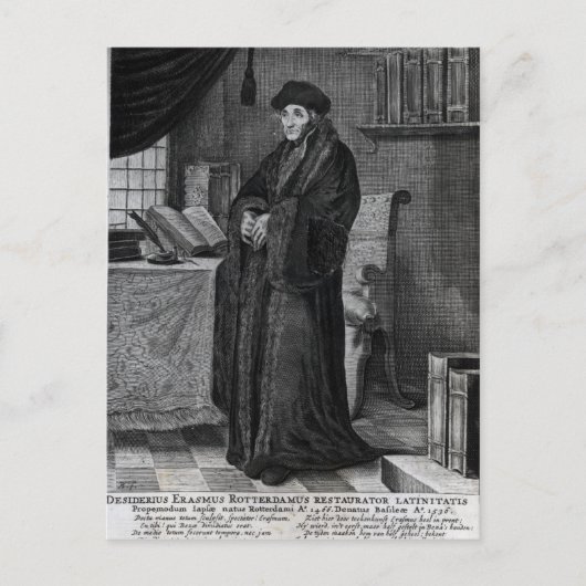 Herstel van de Latijnse taal" Briefkaart (Voorkant)