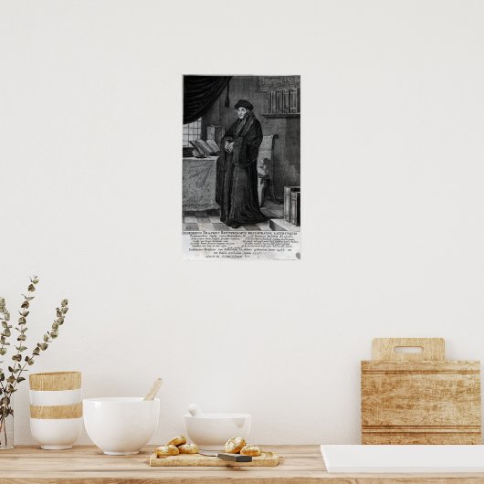 Herstel van de Latijnse taal" Poster (Keuken)