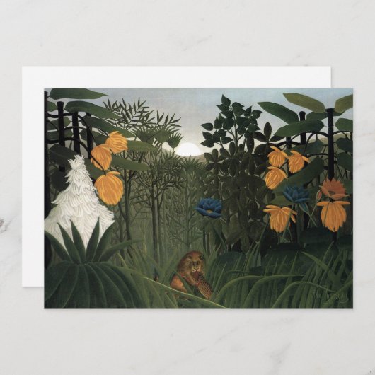 Herstel van de leeuw | Henri Rousseau (Voorkant / Achterkant)