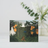 Herstel van de leeuw | Henri Rousseau Briefkaart (Staand voorkant)