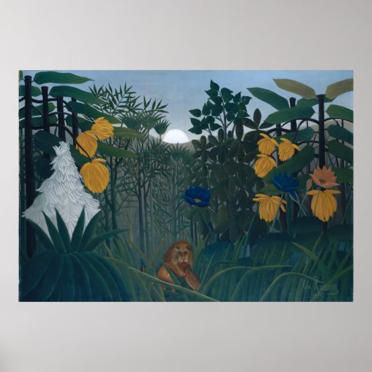 Herstel van de Leeuw-Henri Rousseau Poster (Voorkant)