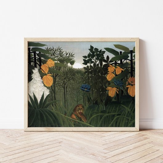 Herstel van de leeuw | Henri Rousseau Poster