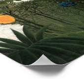 Herstel van de leeuw | Henri Rousseau Poster (Hoek)