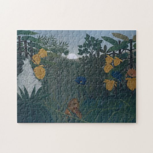 Herstel van de Lion ca. 1907 door Henri Rousseau Legpuzzel (Horizontaal)