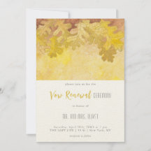 Herstel van geloften met herfst eikenbladeren