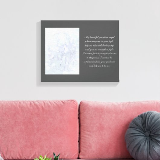 Herstel van Guardian Angel Canvas Afdruk (Insitu (Woonkamer))