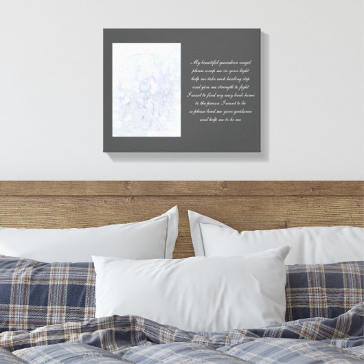 Herstel van Guardian Angel Canvas Afdruk (Insitu (Slaapkamer))