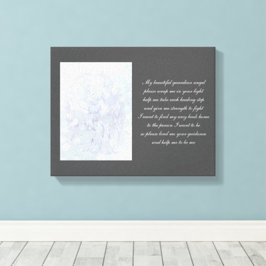 Herstel van Guardian Angel Canvas Afdruk (Insitu (Houten vloer))