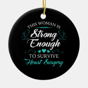 Herstel van hartchirurgie door vrouwen keramisch ornament