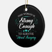 Herstel van hartchirurgie door vrouwen keramisch ornament (Links)