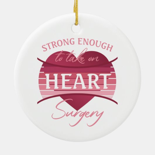 Herstel van hartchirurgie voor vrouwen keramisch ornament (Achterkant)