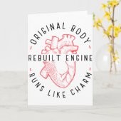 Herstel van harttransplantatie Hartziekte Hartaanv Kaart (Gele Bloem)