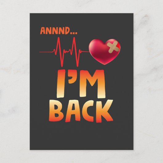 Herstel van hartziekte bypassoperatie briefkaart (Voorkant)