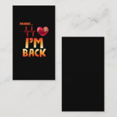 Herstel van hartziekte bypassoperatie visitekaartje (Voorkant / Achterkant)