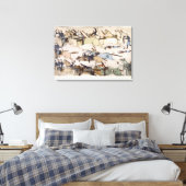 Herstel van het bevel van majoor Marcus Reno (inkt Canvas Afdruk (Insitu (Slaapkamer))
