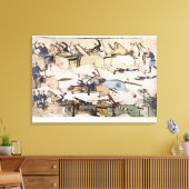 Herstel van het bevel van majoor Marcus Reno (inkt Canvas Afdruk (Insitu (Woonkamer))