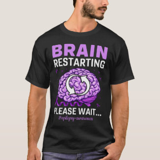 Herstel van het brein Een ogenblik geduld op het b T-shirt