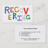 Herstel van het genezen van nieuwe beginnende funk visitekaartje (Voorkant / Achterkant)