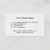 Herstel van het genezen van nieuwe beginnende funk visitekaartje (Achterkant)