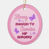 Herstel van heupchirurgie keramisch ornament (Links)