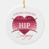 Herstel van heupchirurgie voor vrouwen keramisch ornament (Achterkant)