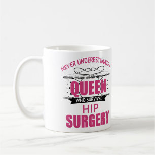 Herstel van heupchirurgie voor vrouwen koffiemok