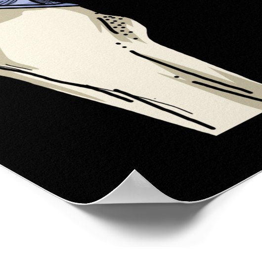 Herstel van hippe chirurgie geeft hippie Hip-verva Poster (Hoek)