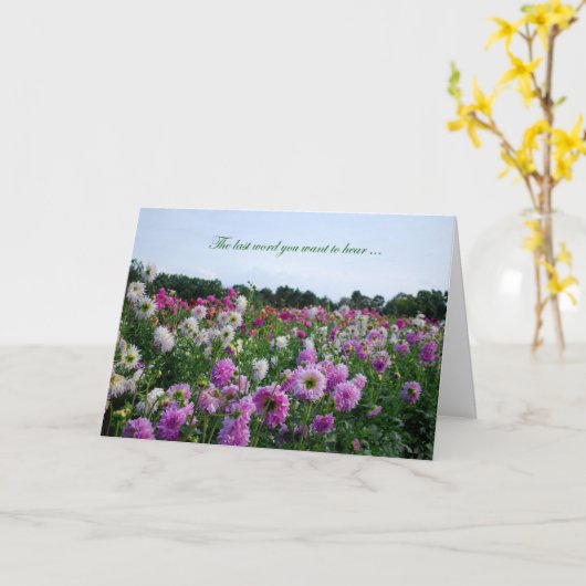 Herstel van kanker kaart (Gele Bloem)