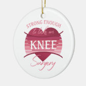 Herstel van kniechirurgie voor vrouwen keramisch ornament (Links)