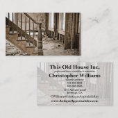 Herstel van oude huis-verhuizing visitekaartje (Voorkant / Achterkant)