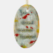 Herstel van overleving hoop op trauma keramisch ornament (Rechts)